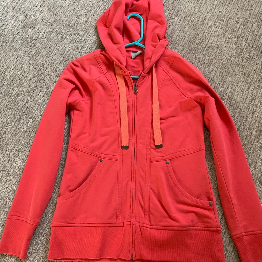Athleta women’s bright pink workout jacket